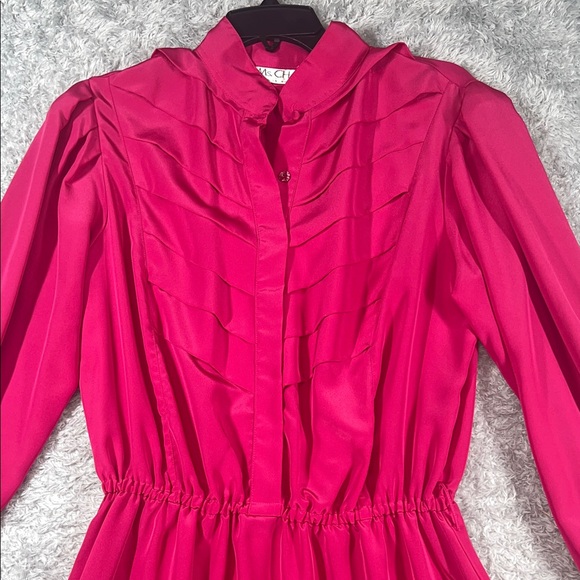 Chaus Magenta Long Sleeve Dress - Picture 3 of 7
